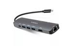 Концентратор Vinga USB-C 3.1 to HDMI+RJ45_1Gbps+3xUSB3.0+SD/TF+PD100W (VHYC8)