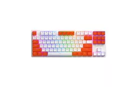Клавиатура Hator Rockfall 2 Mecha Signature Edition USB White/White/Orange (HTK-521-WWO) - Фото