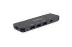Концентратор Vinga USB-C 3.1 to HDMI+3xUSB3.0+PD100W+USB-C foldable cable (VHYC6FC)