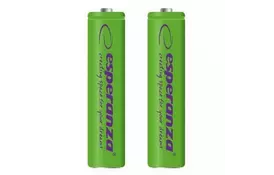 Аккумулятор Esperanza AAA 1000mAh Ni-MH * 2 green (EZA101G) - Фото
