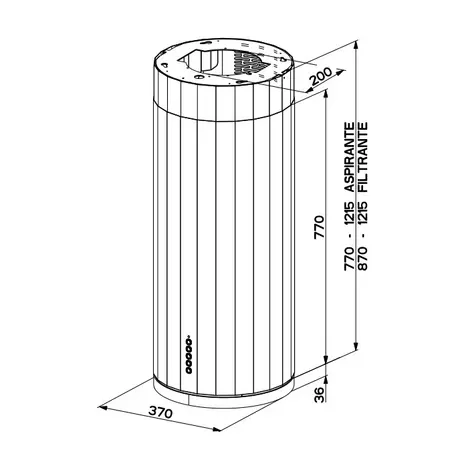 Вытяжка кухонная Faber Corinthia Isola Ev8+ Dg Matt/Concrete A37 (110.0456.220) - Фото 2