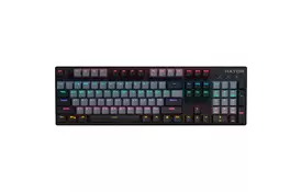 Клавіатура Hator Starfall Rainbow Origin Blue USB Grey/Black (HTK-609-BGB) - Фото
