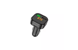 FM модулятор BOROFONE BC43 Flash 2 x USB Black (BC43B) - Фото