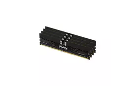 Модуль памяти для сервера Kingston 128GB 6000MT/s DDR5 ECC Reg CL32 DIMM (Kit of 4) FURY Renegade Pro EXPO - Фото
