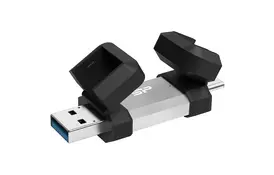 USB флеш накопичувач Silicon Power USB 64G SILICON POWER usb3.2+TypeC Mobile C51 (SP064GBUC3C51V1S) - Фото