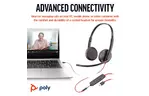 Наушники Poly BlackWire C3225 USB-C HS Stereo +3.5mm Plug + USB-C/A Adapter (Bulk) Black (8X229A6)