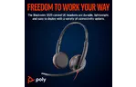 Наушники Poly BlackWire C3225 USB-C HS Stereo +3.5mm Plug + USB-C/A Adapter (Bulk) Black (8X229A6)