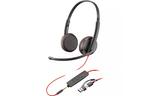 Наушники Poly BlackWire C3225 USB-C HS Stereo +3.5mm Plug + USB-C/A Adapter (Bulk) Black (8X229A6)