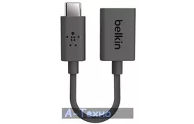 Переходник Belkin USB-C to USB 3.0 (CM/AF) 0.14м, Black - Фото
