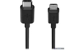 Кабель Belkin microUSB to Type-C 1.8m Black - Фото