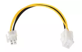 Кабель живлення для процесора (подовжувач) ATX 4 pin M / F (S0721) - Фото