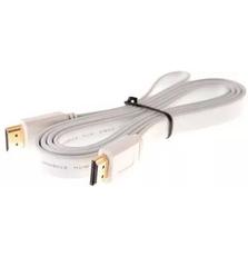 Кабель HDMI M - M 1.5 м V1.4 плоский Белый (B00547)
