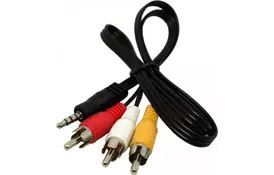 Адаптер Value JACK 3.5 M на 3 RCA M/F длина 0.7 м (S0121) - Фото