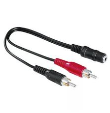 Кабель Value Audio 3.5 мм Female (3pin) - 2xRCA Male Красный (S0657)