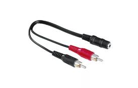 Кабель Value Audio 3.5 мм Female (3pin) - 2xRCA Male Красный (S0657) - Фото