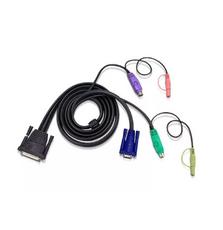 KVM кабель с интерфейсами передачи звука PS/2 VGA 1.8 м Aten 2L-1701P