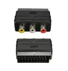 Переходник Value Scart на 3хRCA M/F двунаправленный Черный (S0724)
