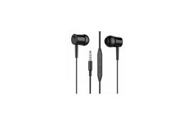 Наушники Denmen HF DR02 3.5mm 1.2м Black (DE-DR02-BK) - Фото