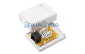 Розетка KINGDA Cat.5e RJ-45 UTP (KD-WP6034-C5e) - Фото