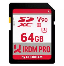 Карта памяти GOODRAM 64 GB SDXC UHS-II U3 IRDM PRO IRP-S9B0-0640R11
