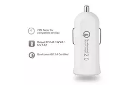Зарядное устройство Value Qualcomm Quick Charge 2.0 USB White (S0765) - Фото