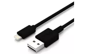 Дата-кабель USB2.0 кабель Kming для iPhone 5/6/iPad 4, 0.4mm/2.1A, RTL (B00479) - Фото