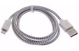 Дата-кабель для iPhone 5/6 / Ipad 4, 2 м, білий (B00616) - Фото
