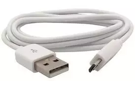 Дата-кабель для Samsung USB 2.0 AM - micro USB2.0 M білий 1.0м (B00300) - Фото