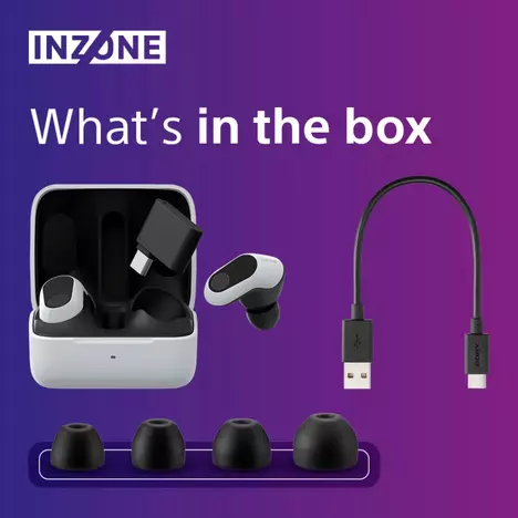 Наушники Sony INZONE Buds White (WFG700NW.CE7) - Фото 4