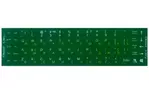Наклейки на клавиатуру TDB зеленые рус/укр/анг непрозрачные (132196)