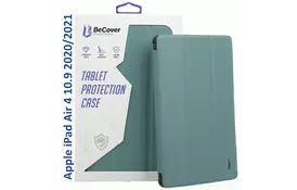 Чохол до планшета BeCover Tri Fold Hard Apple iPad Air 4 10.9 2020/2021 Dark Green (709659) (709659) - Фото
