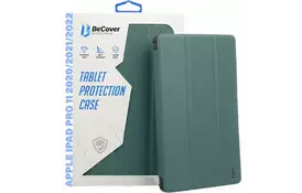Чохол до планшета BeCover Tri Fold Hard TPU Apple iPad Pro 11 2020/2021/2022 Dark Green (711110) - Фото