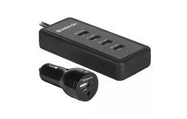 Зарядное устройство Defender ACA-02 авто,5 портов USB, 5V / 9.2A (83568) - Фото