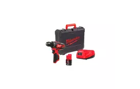 Шуруповерт Milwaukee M12 BDD-201C, 30 Нм, 2Ah, кейс (4933479439) - Фото