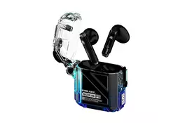 Наушники GravaStar Sirius P5 TWS BT 5.2 IPX4 Transparent Blue (GRAVASTARP5_XTAL_BLU_V2) - Фото