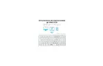 Клавиатура OfficePro SK955W Wireless/Bluetooth White (SK955W)