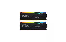 Модуль памяти для компьютера DDR5 64GB (2x32GB) 6000 MHz Beast RGB Kingston Fury (ex.HyperX) (KF560C30BBAK2-64) - Фото