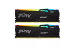 Модуль памяти для компьютера DDR5 32GB (2x16GB) 6400 MHz Beast RGB XMP Kingston Fury (ex.HyperX) (KF564C32BBAK2-32)