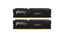 Модуль памяти для компьютера DDR5 64GB (2x32GB) 6000 MHz Beast Black EXPO Kingston Fury (ex.HyperX) (KF560C30BBEK2-64) - Фото