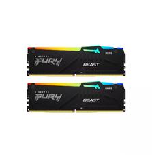 Модуль памяти для компьютера DDR5 64GB (2x32GB) 6400 MHz Beast RGB EXPO Kingston Fury (ex. HyperX) (KF564C32BBEAK2-64)