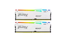 Модуль памяти для компьютера DDR5 32GB (2x16GB) 6800 MHz Beast White RGB XMP Kingston Fury (ex.HyperX) (KF568C34BWAK2-32) - Фото Модуль памяти для компьютера DDR5 32GB (2x16GB) 6800 MHz Beast White RGB XMP Kingston Fury (ex.HyperX) (KF568C34BWAK2-32) - Фото