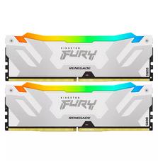 Модуль памяти для компьютера DDR5 32GB (2x16GB) 8000 MHz Renegade RGB White XMP Kingston Fury (ex.HyperX) (KF580C38RWAK2-32)