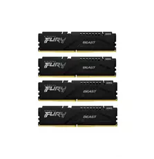 Модуль памяти для компьютера DDR5 128GB (4x32GB) 5600MHz Beast Black XMP Kingston Fury (ex.HyperX) (KF556C40BBK4-128)