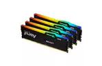 Модуль памяти для компьютера DDR5 128GB (4x32GB) 5600 MHz Beast RGB XMP Kingston Fury (ex.HyperX) (KF556C40BBAK4-128)