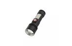 Фонарь Quantum Adept 10W LED zoom +COB с USB (QM-FL1031)
