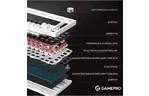 Клавиатура GamePro MK160W Hot-Swap Red Swich RGB USB UA White (MK160W)