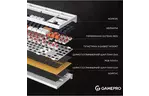 Клавиатура GamePro MK180W Hot-Swap Red Swich RGB USB UA White (MK180W)