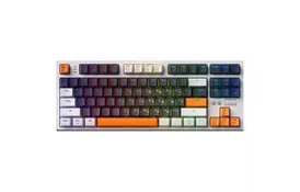 Клавіатура GamePro MK180W Hot-Swap Red Swich RGB USB UA White (MK180W) - Фото