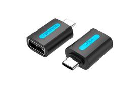 Переходник USB 2.0 Type-C to USB AF (OTG) Vention (CDTB0) - Фото
