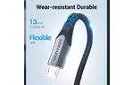 Дата кабеля USB 2.0 AM to Micro 5P 0.25m 3.0A (18W) PVC Gray Aluminum Alloy Vention (COAHC)